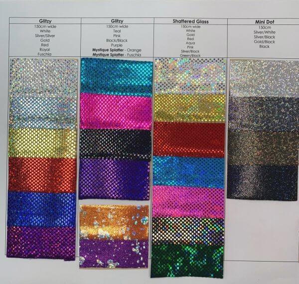 Holographic Spandex Chart