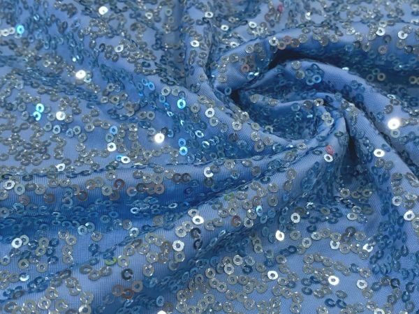 Royal Blue 3mm Sequin Fabric