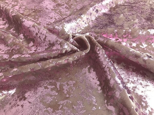 Revival Crushed Velvet Dusty Pink