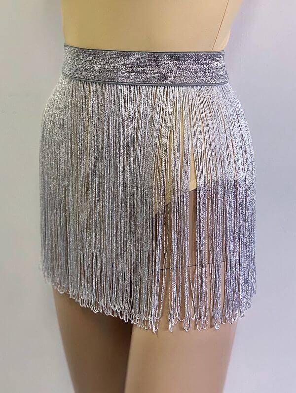 Stretch Fringing Silver